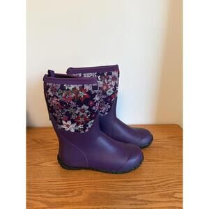 BOGS Girls Classic High K Range Flower Insulated Boots Kids Size 6